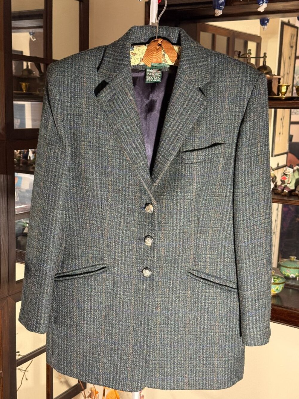 Vintage Ralph Lauren Equestrian Blazer Horse Buttons 100% Wool Women’s Size 8